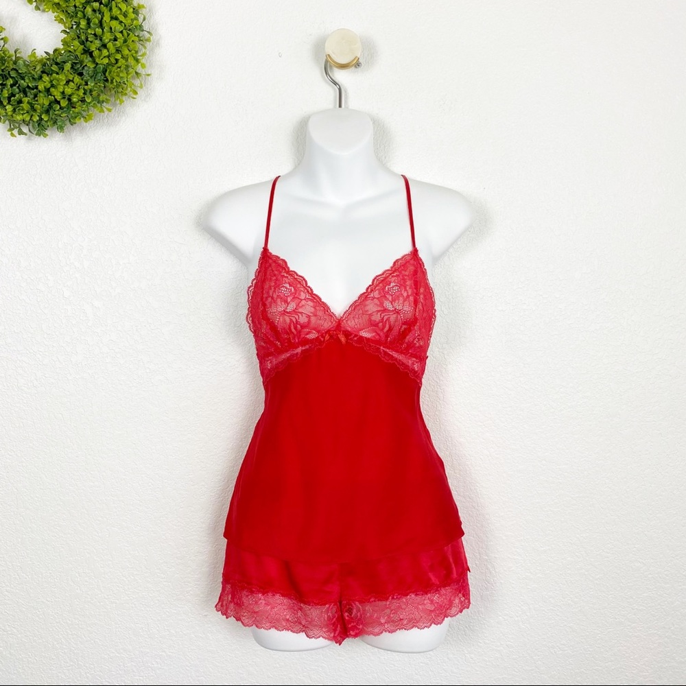 Victoria's Secret Scarlet Lace Cami Set
